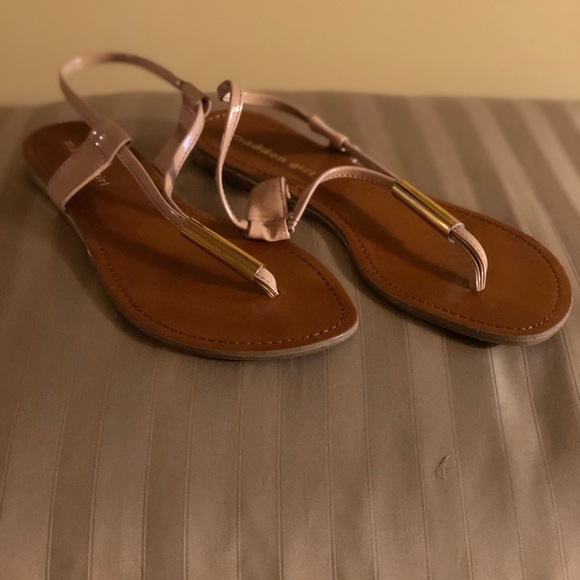 Madden Girl Nude Size 8 Sandals - Picture 7 of 9